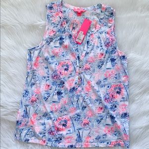 Lilly Pulitzer Essie Top in Sea to Shining Sea
